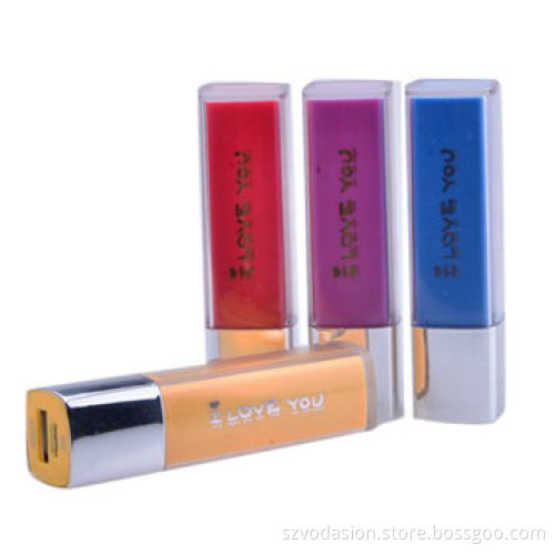 2600mAh Lipstick Mobile Power Bank Supply/Portable Mobile Charger